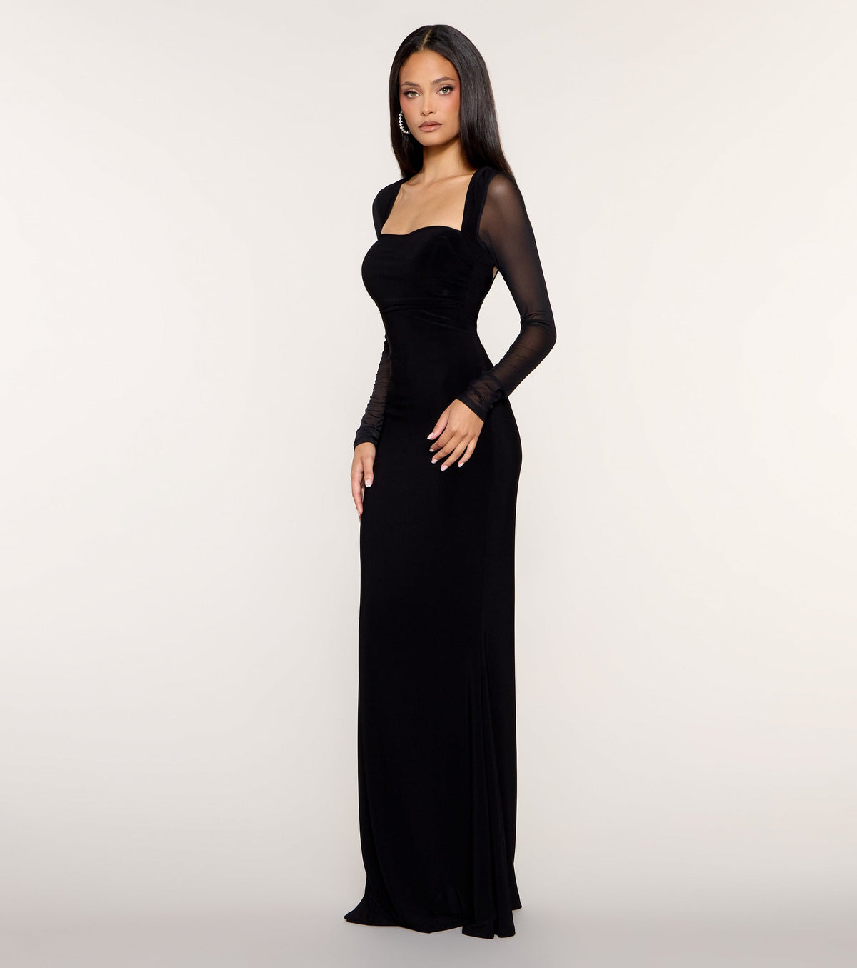 Nerine Square Neck Mermaid Formal Dress