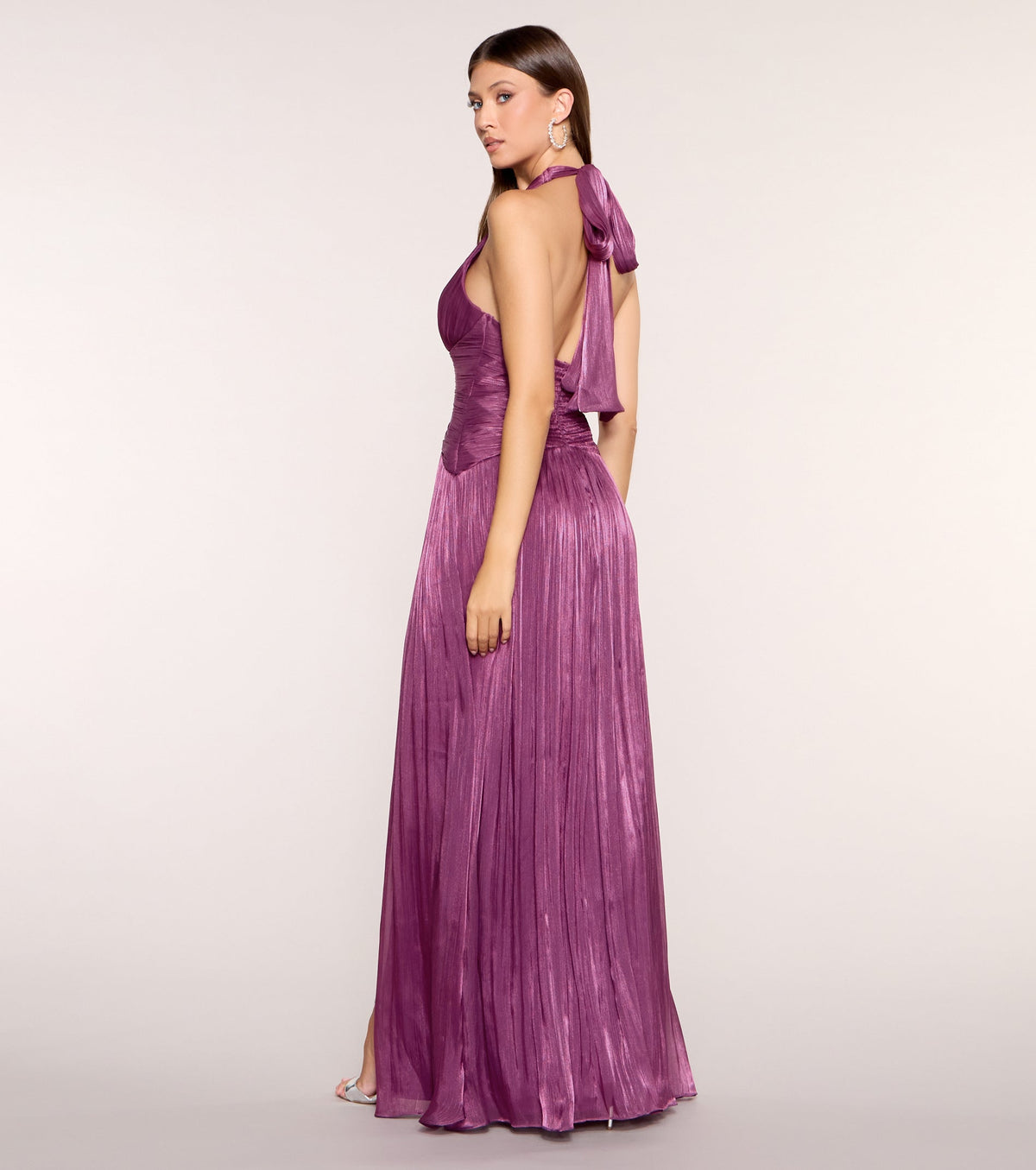Malinda Satin A-Line Formal Dress