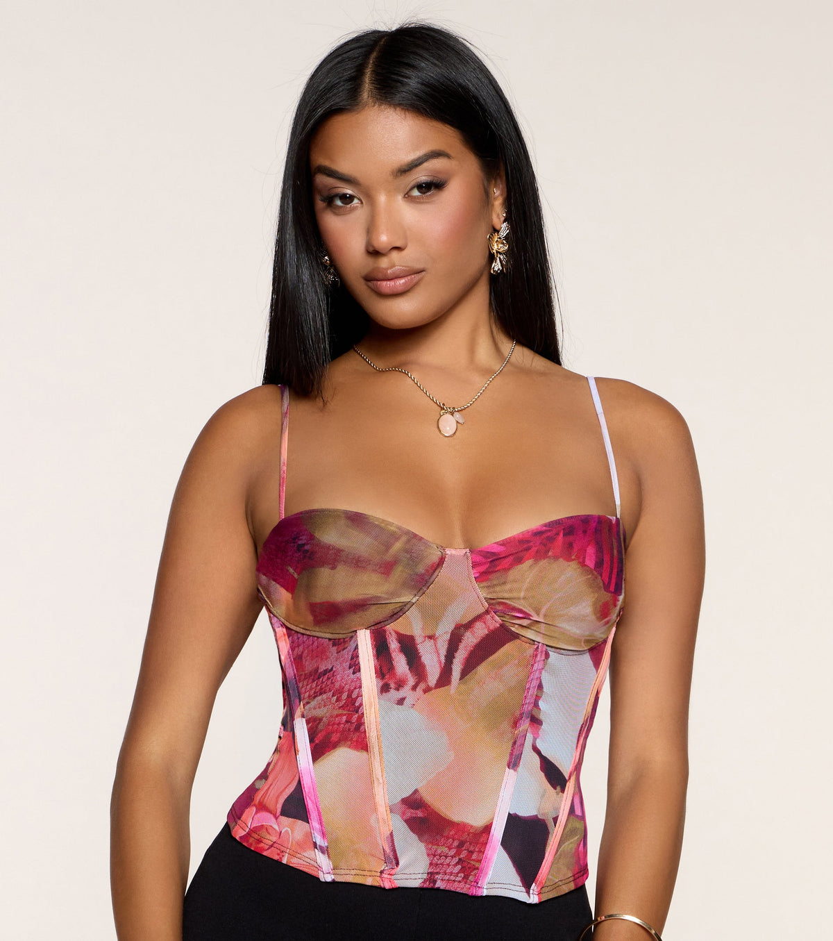 Island State Mesh Crop Top
