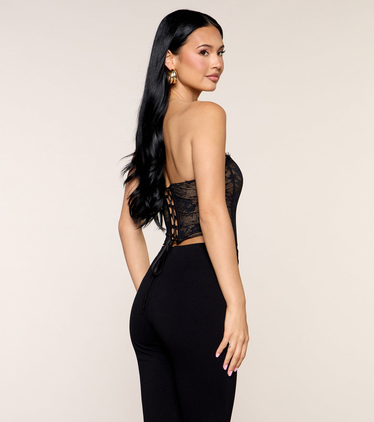 Pretty Sharp Lace Corset Top