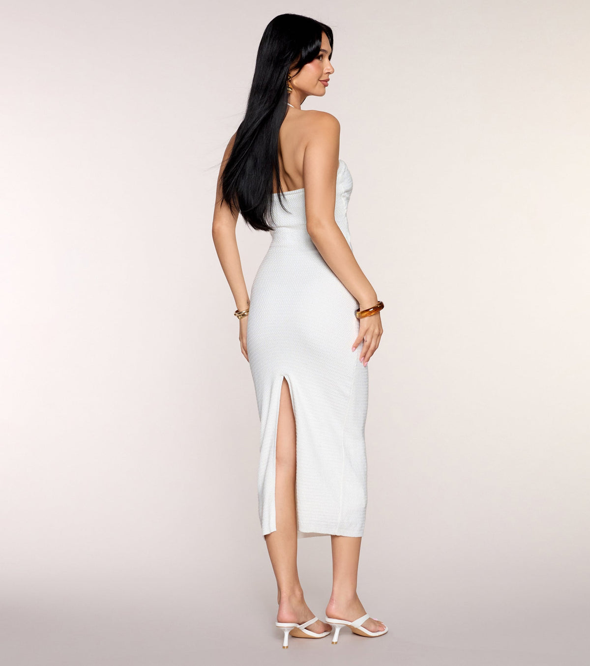 Seaside Stunner Halter Maxi Dress
