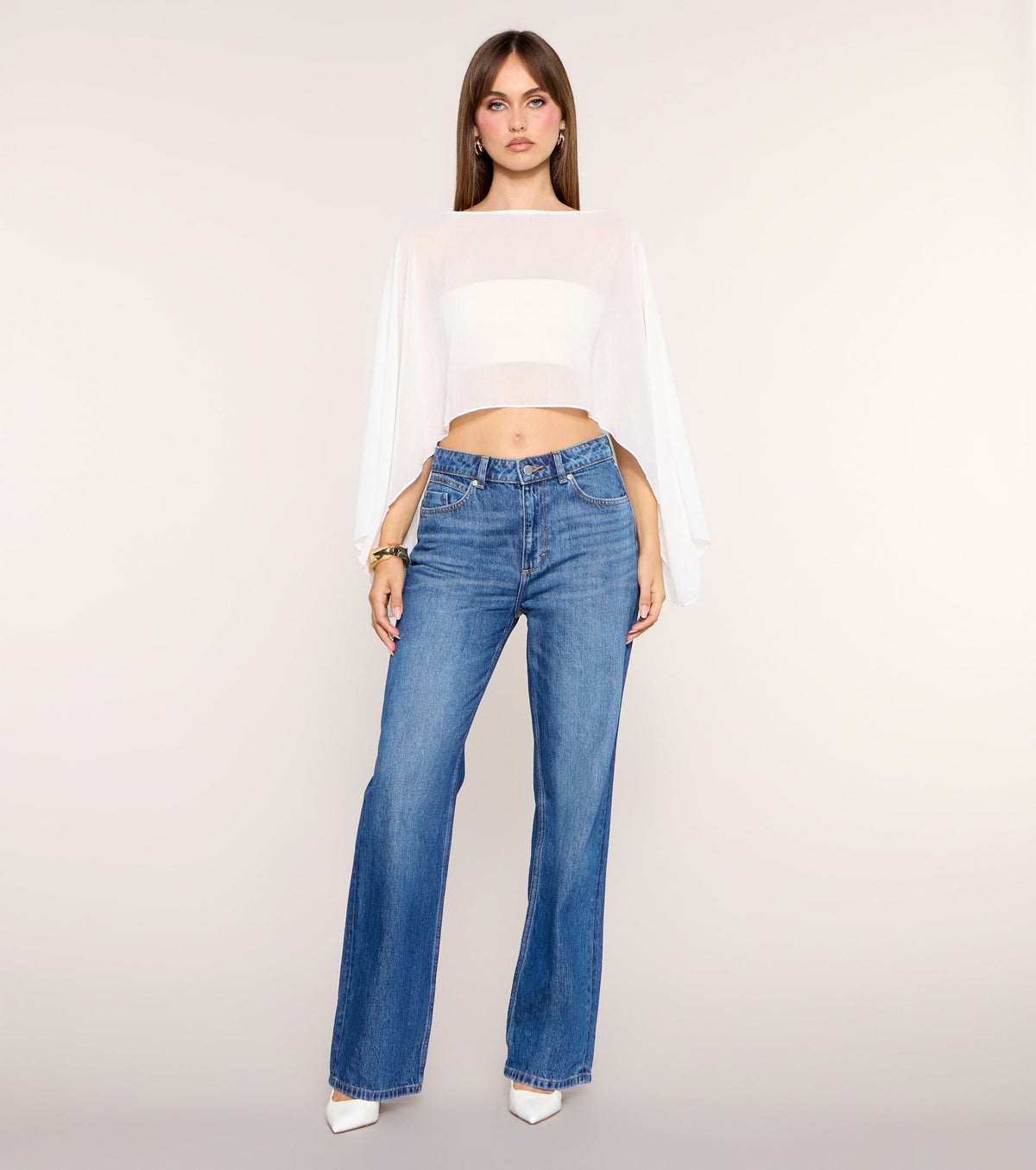 Effortless Days Sheer Chiffon Poncho