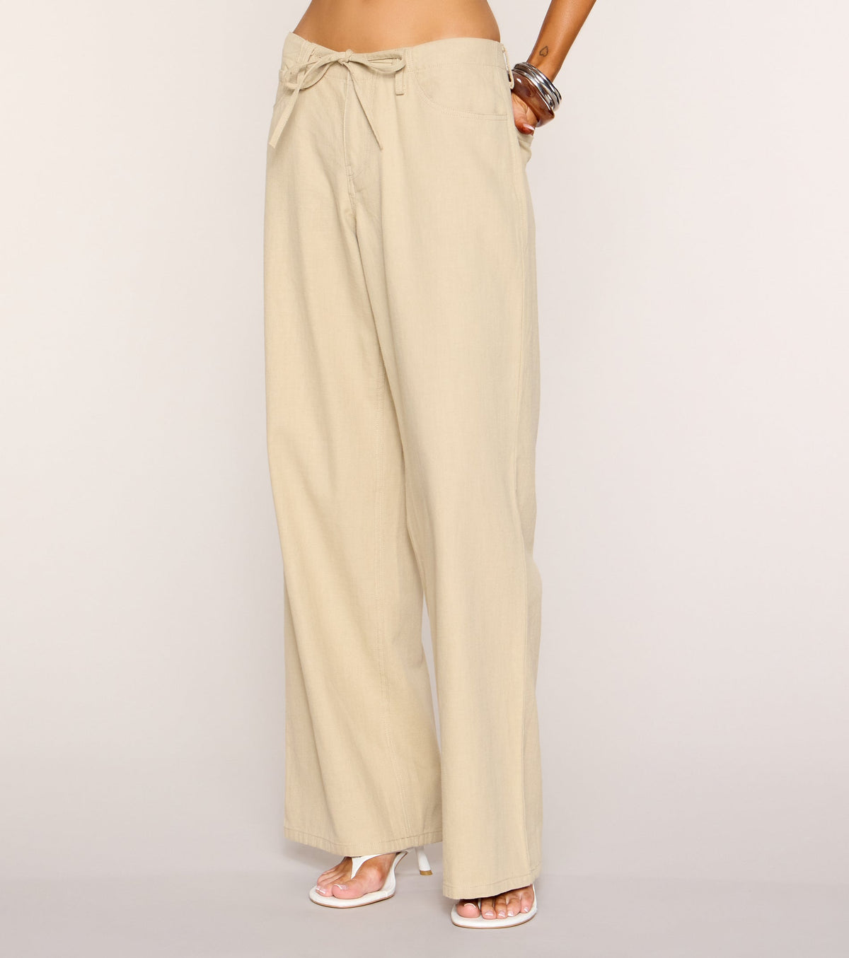 Easy Agenda Drawstring Wide-Leg Pants