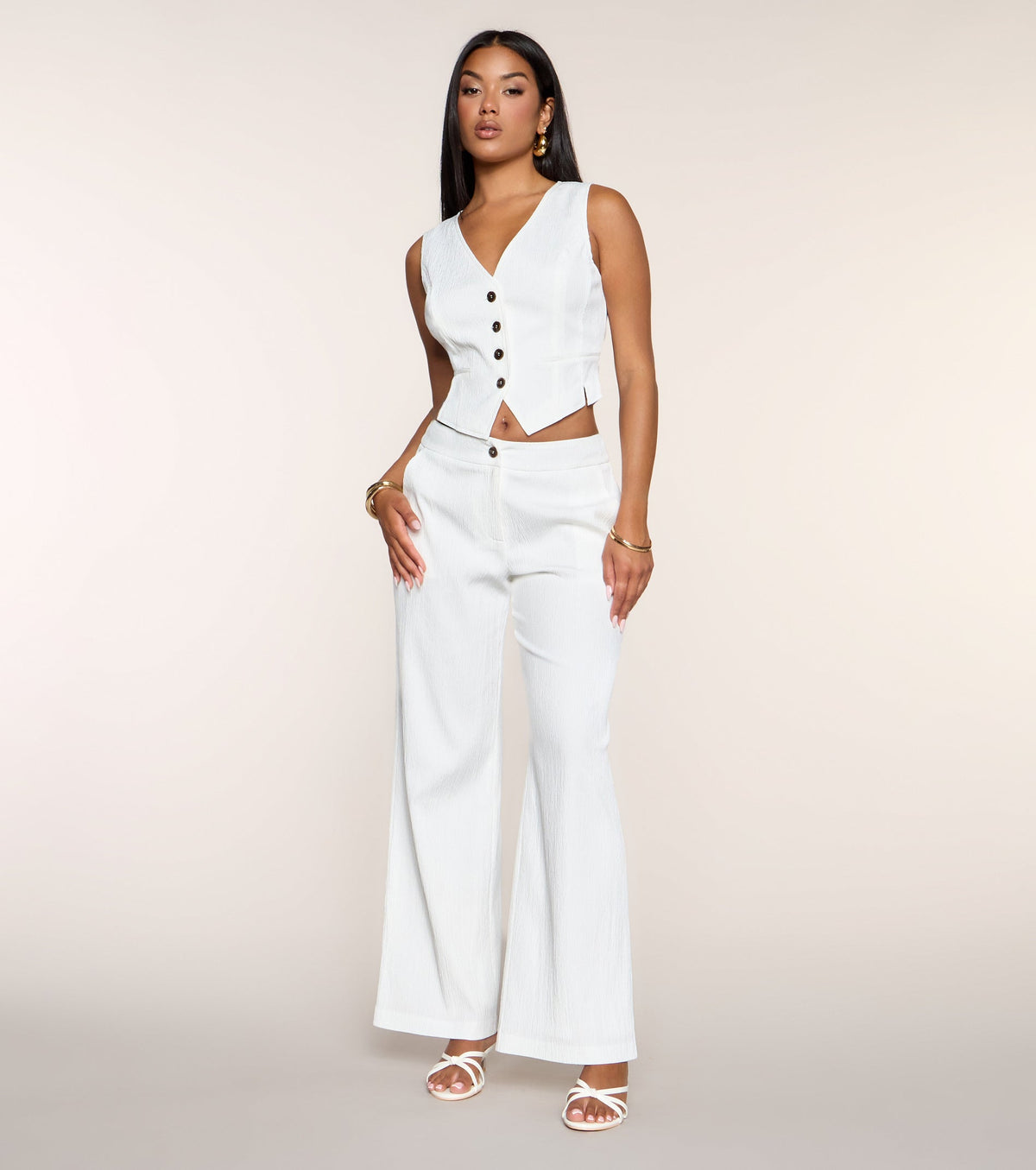 Chic Intentions Woven Trouser Pants