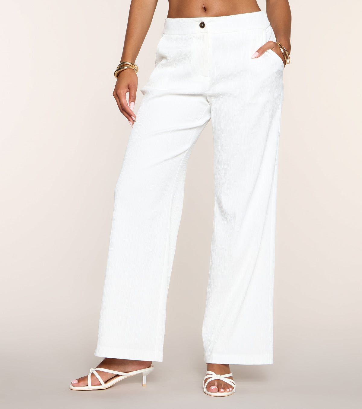 Chic Intentions Woven Trouser Pants