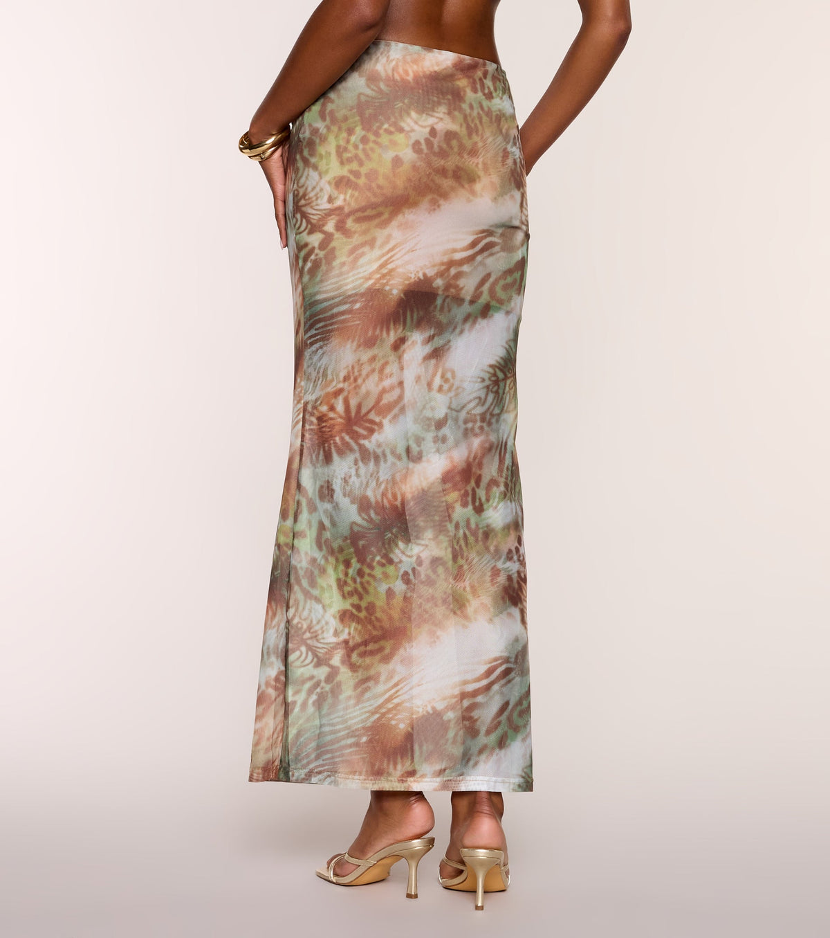 Sunset Social Abstract Maxi Skirt