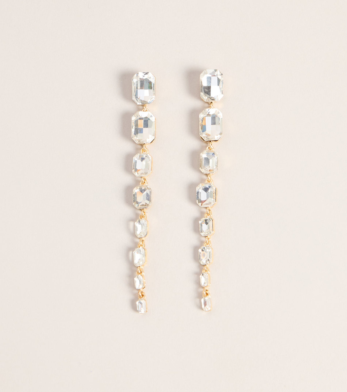 Drama Drop Rhinestone Earrings