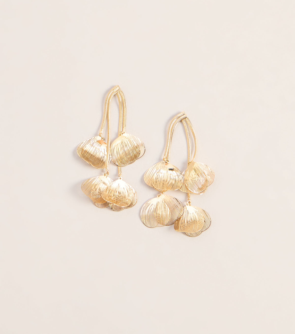 Golden Hour Crush Petal Drop Earrings