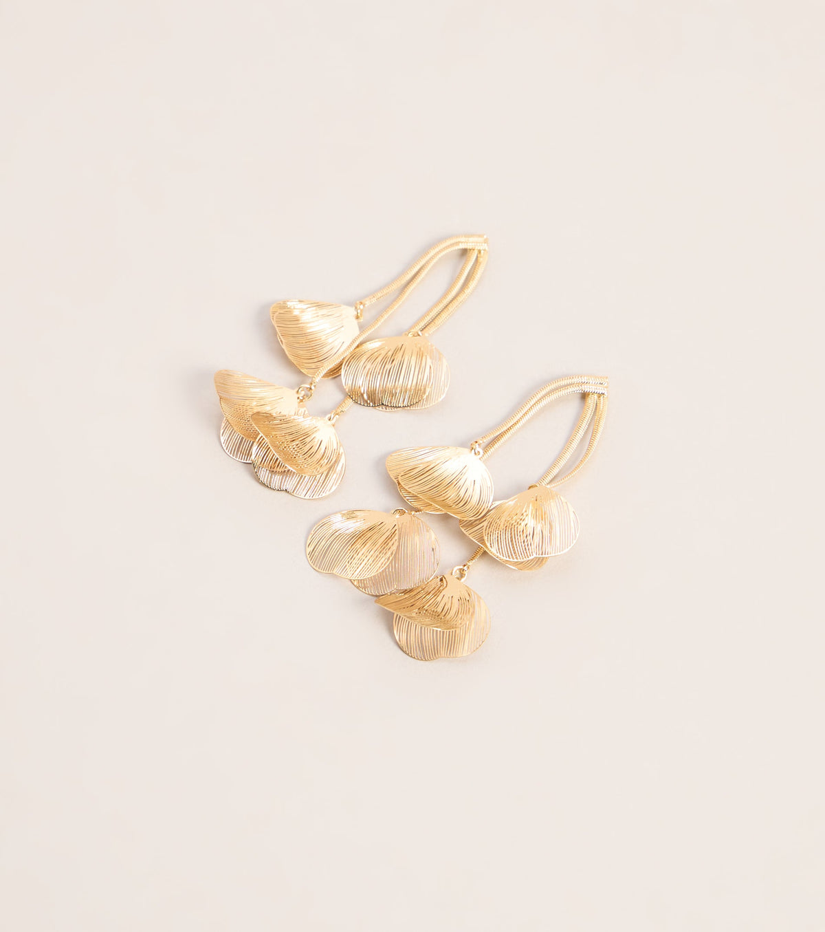 Golden Hour Crush Petal Drop Earrings
