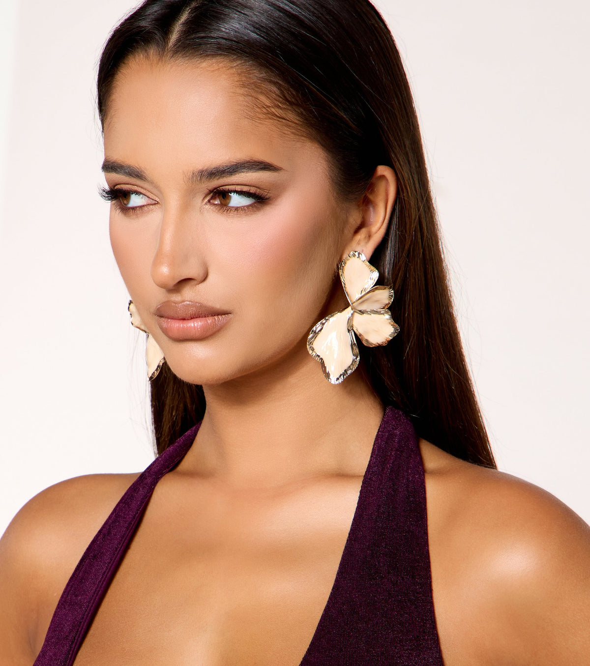 Petal Drama Statement Flower Earrings