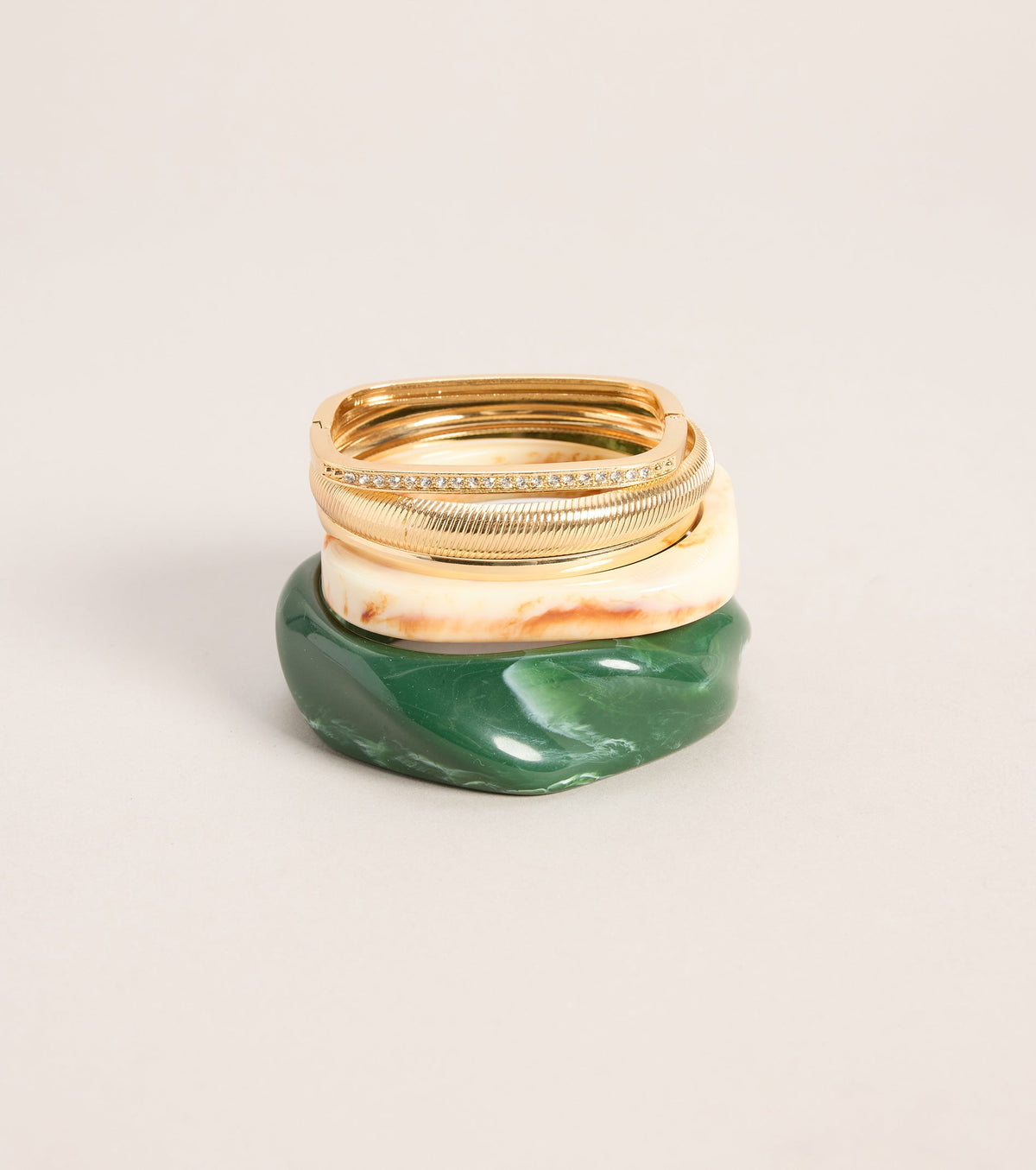 Stacked And Booked Bangle Bracelet Set