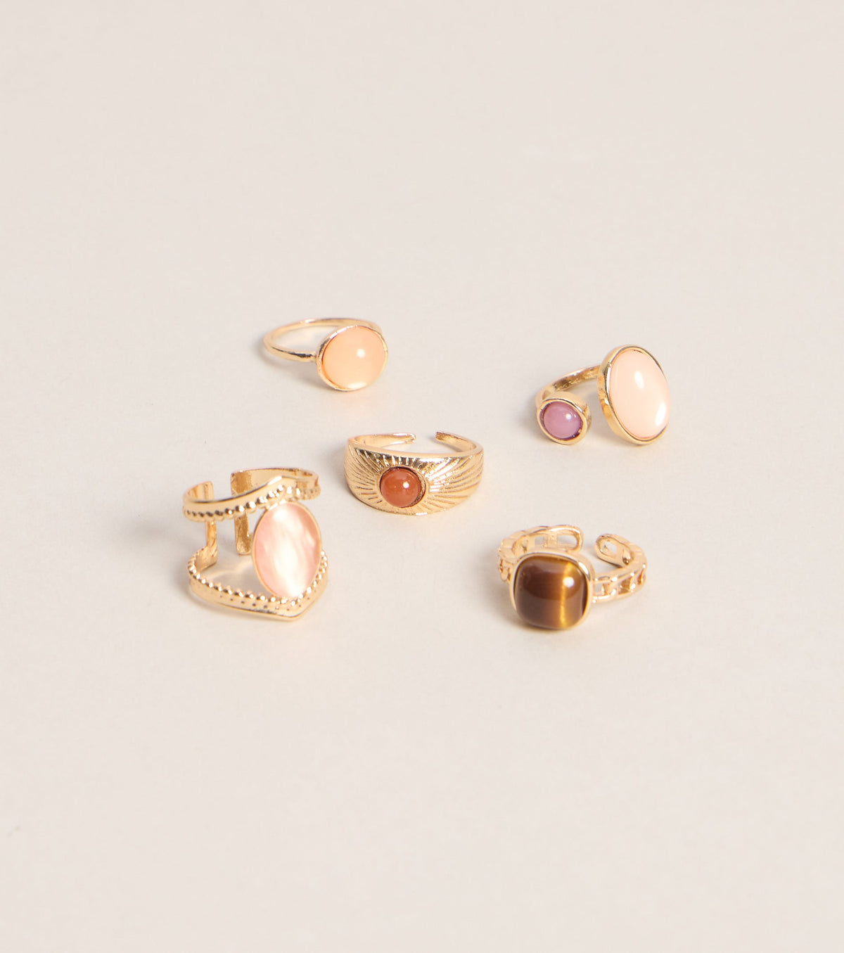 Pretty Little Picks Five-Piece Ring Set