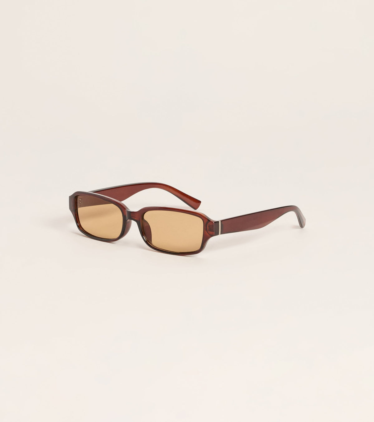 Seen And Unbothered Wraparound Rectangle Sunglasses