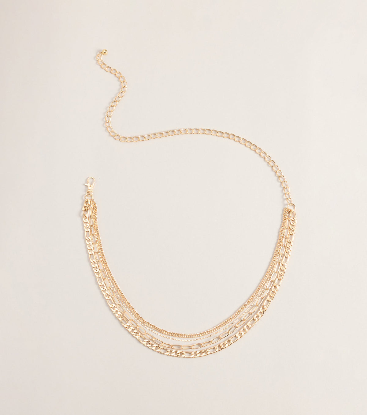 Linked To The Look Layered Chain Belt