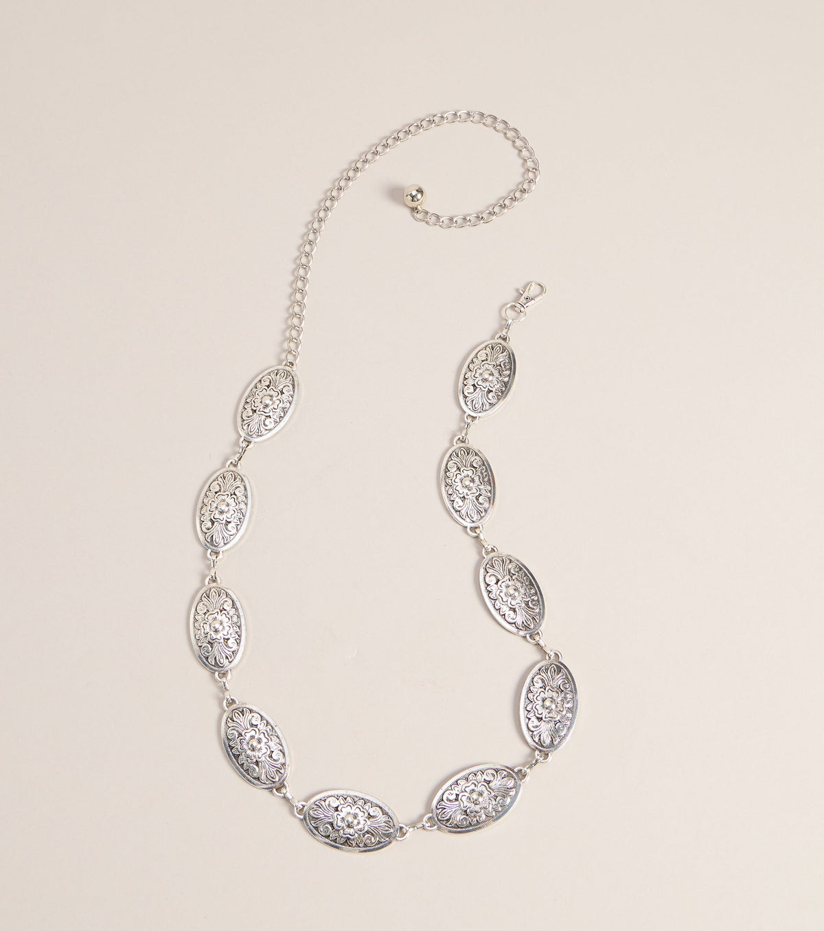Wild Bloom Flower Concho Chain Belt