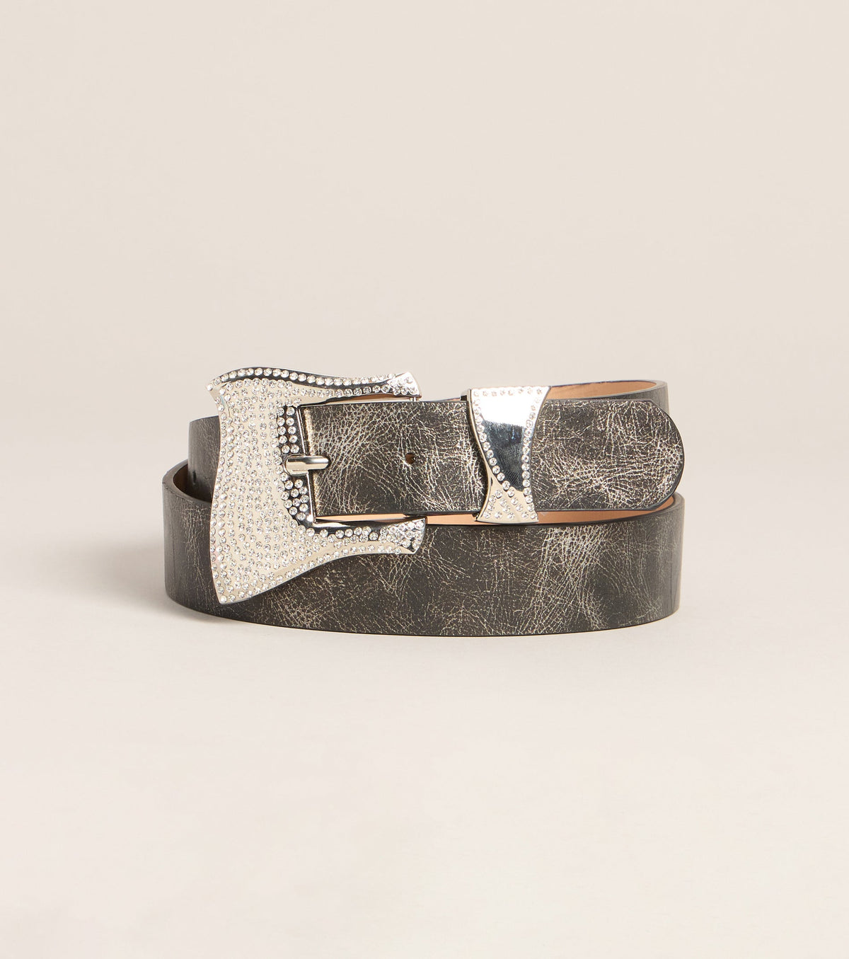 Too Glam To Gatekeep Rhinestone Buckle Belt