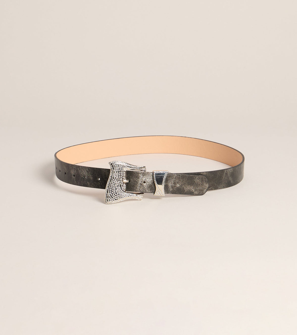 Too Glam To Gatekeep Rhinestone Buckle Belt