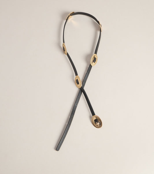 Lowkey Iconic Oval Concho Belt
