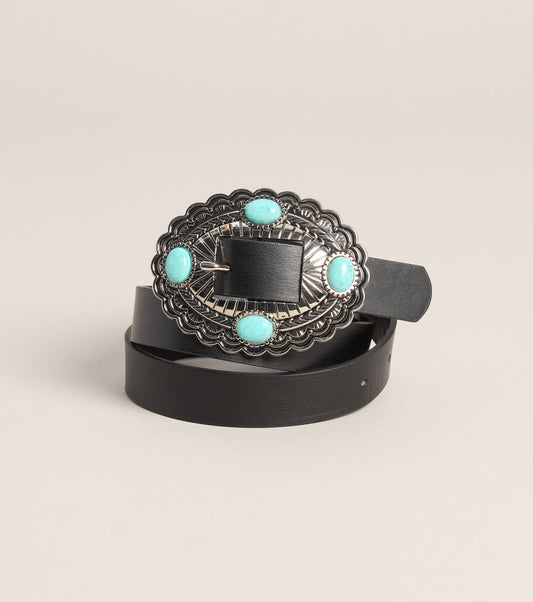 Cool Girl Classic Stone Buckle Belt