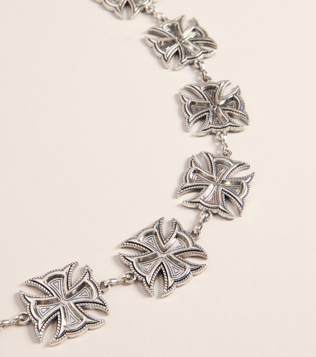 Silver Lining Iron Cross Belt