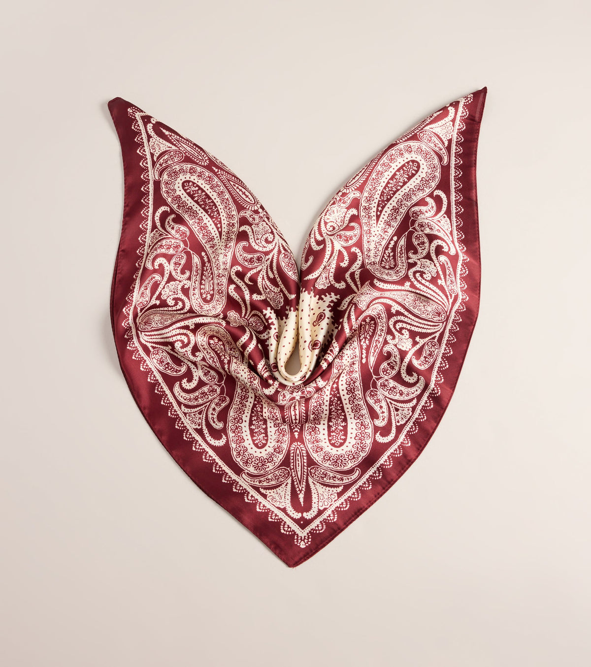 Style Switch Paisley Satin Scarf