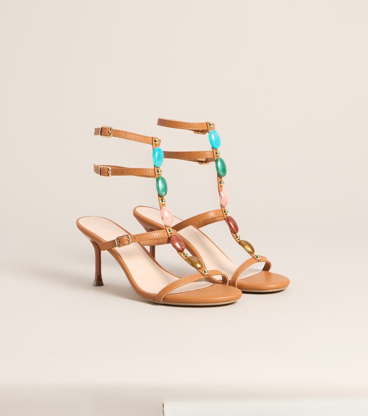 Vacation Goddess Gemstone Stiletto Heels