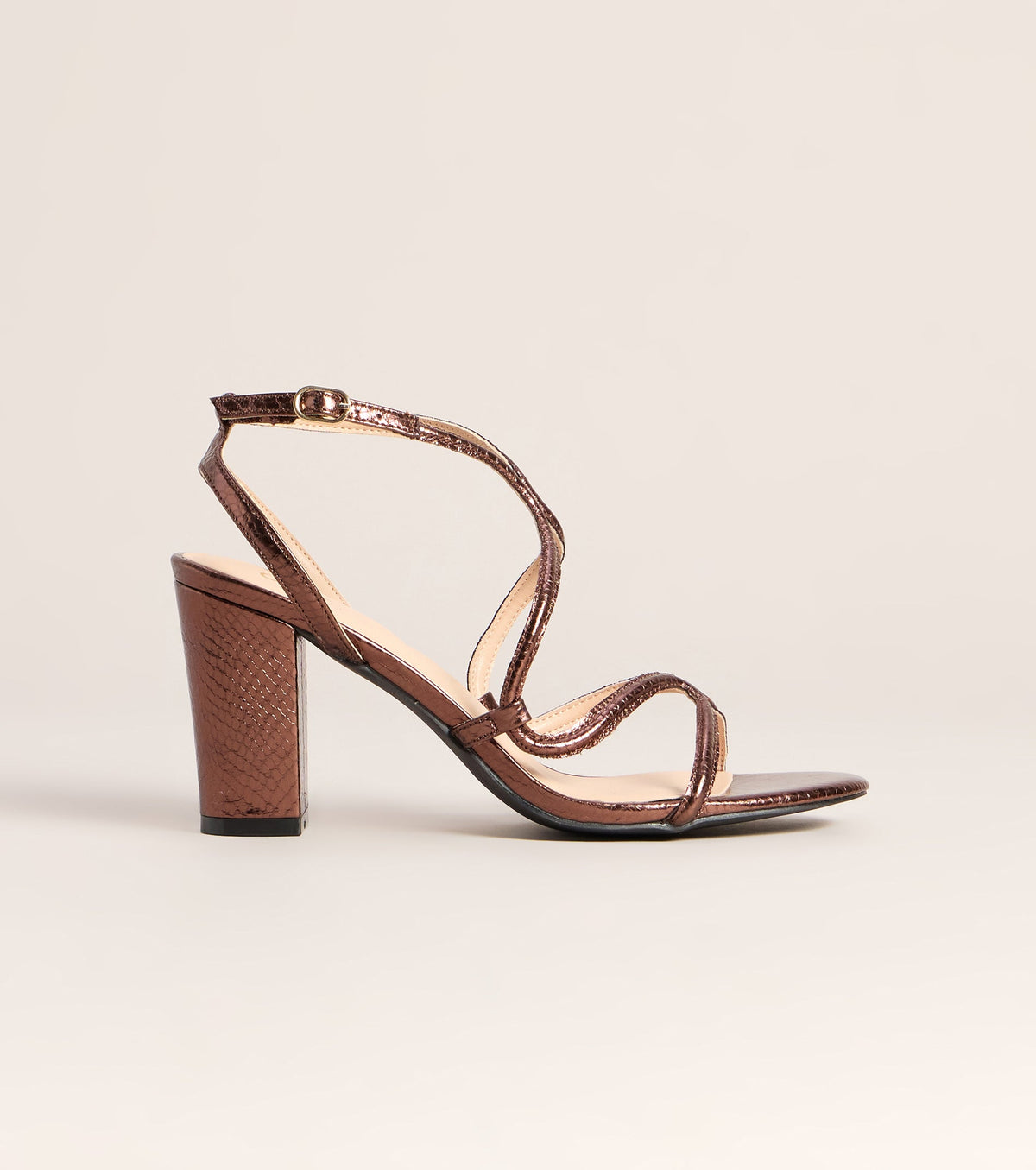 Made You Look Snake Block Heels