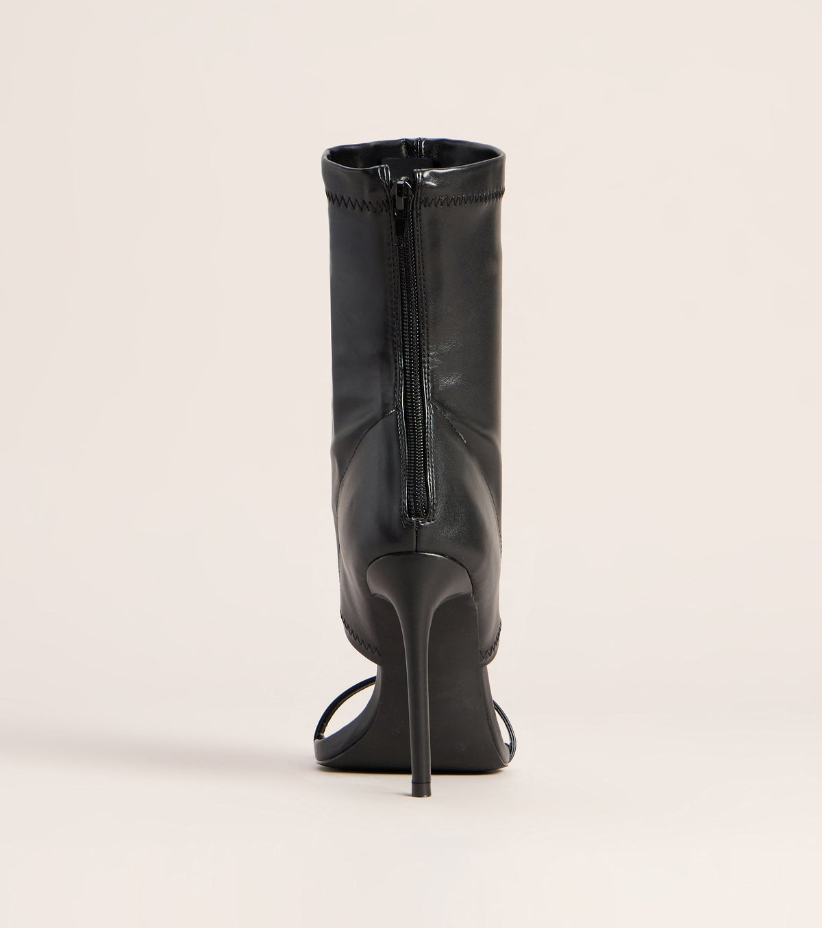 Curve Appeal Sock Cutout Stiletto Heels