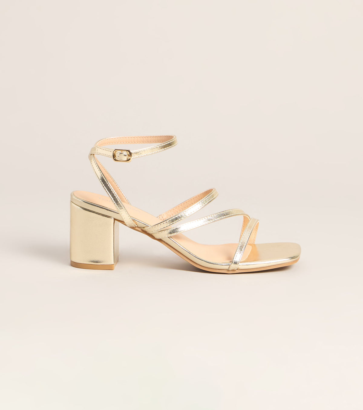 Dress Code Strappy Block Heels