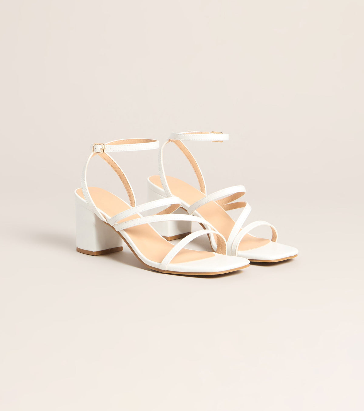 Dress Code Strappy Block Heels