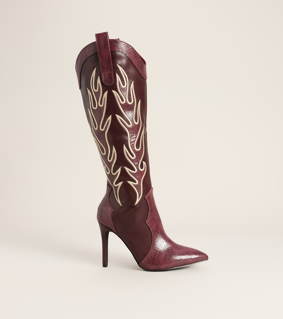 Front Row Flame Western Stiletto Boots