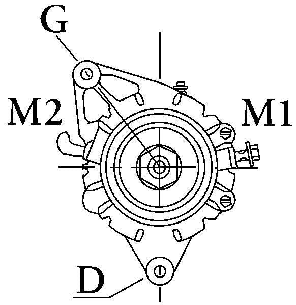Dynamo Volvo penta D, TD, 24 volt, 55 ampère