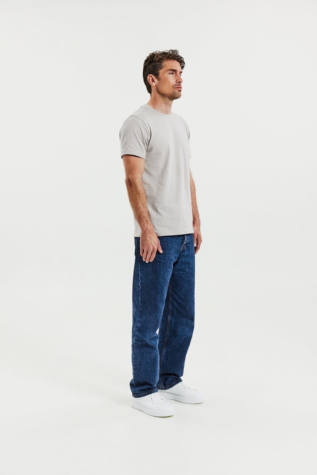 Crew-Neck regular Greige