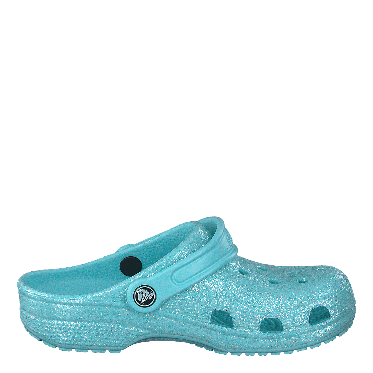 Classic Glitter Clog Kids Ice Blue