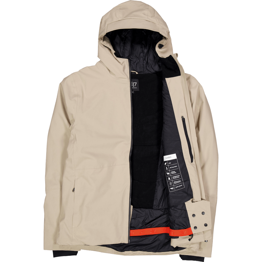 Men’S Light Padded Ski Jacket Kabo Sand