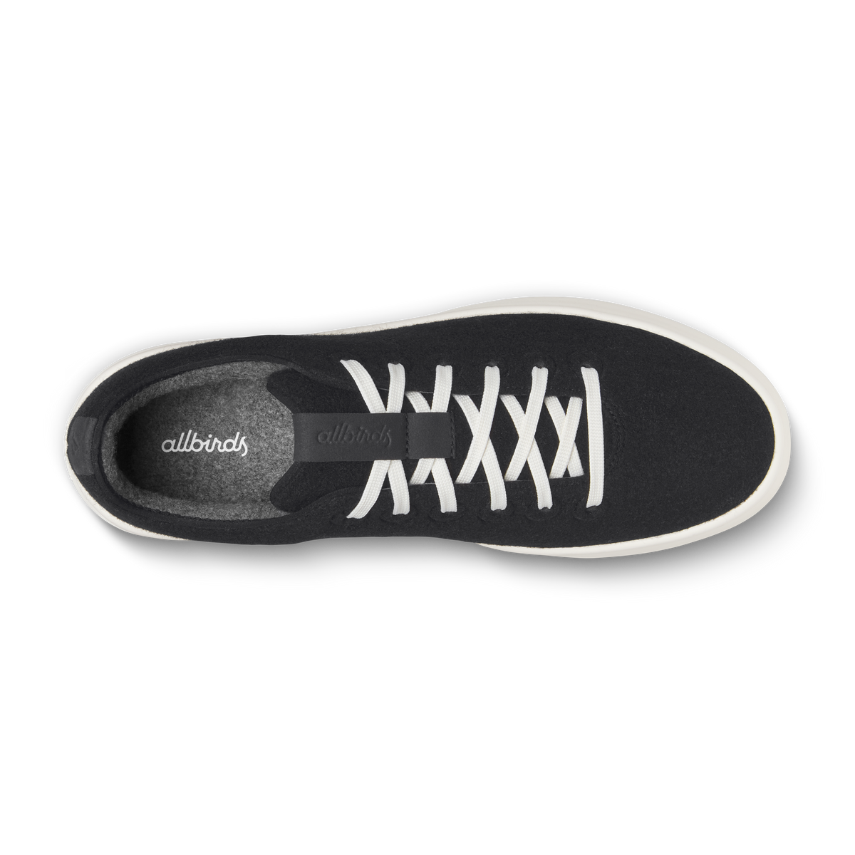 Women's Wool Cruiser in Natural Black with Natural White Sole