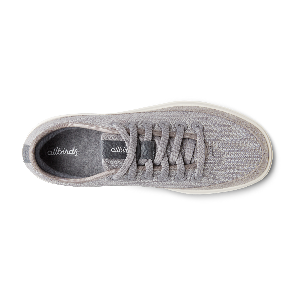 Women's Wool Piper Go in Medium Grey with Natural White Sole