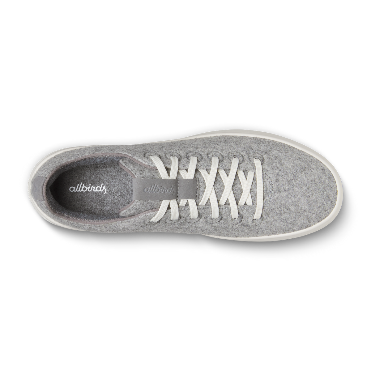 Women's Wool Cruiser in Light Grey with Natural White Sole