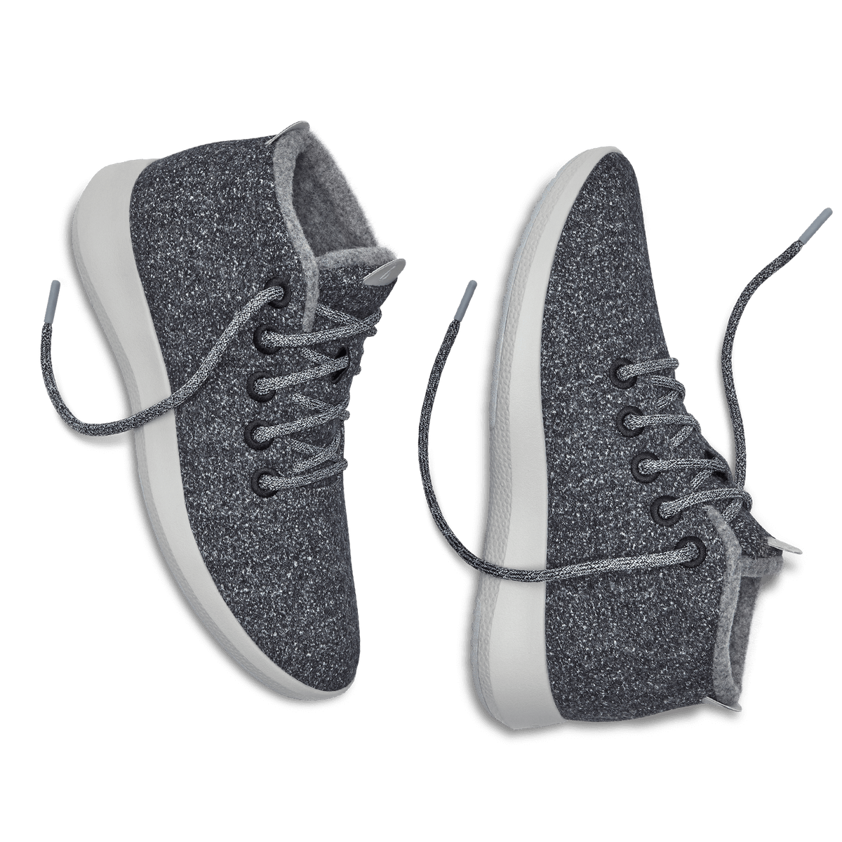 Women's Wool Runner-up Mizzles in Natural Grey with Light Grey Sole