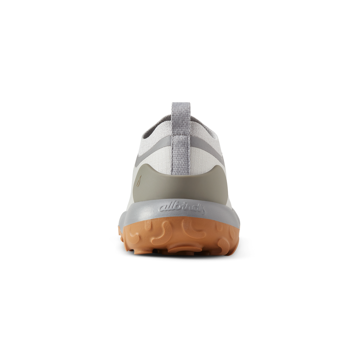 Men's Trail Running Shoe in Medium Grey with Rugged Khaki Sole
