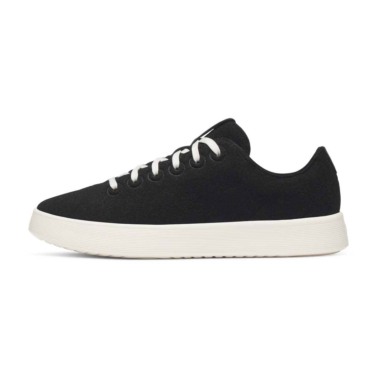 Women's Wool Cruiser in Natural Black with Natural White Sole