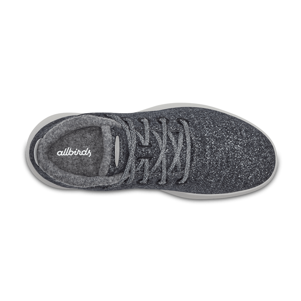 Women's Wool Runner-up Mizzles in Natural Grey with Light Grey Sole